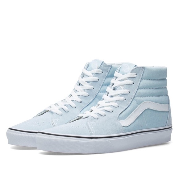 light blue high top sneakers